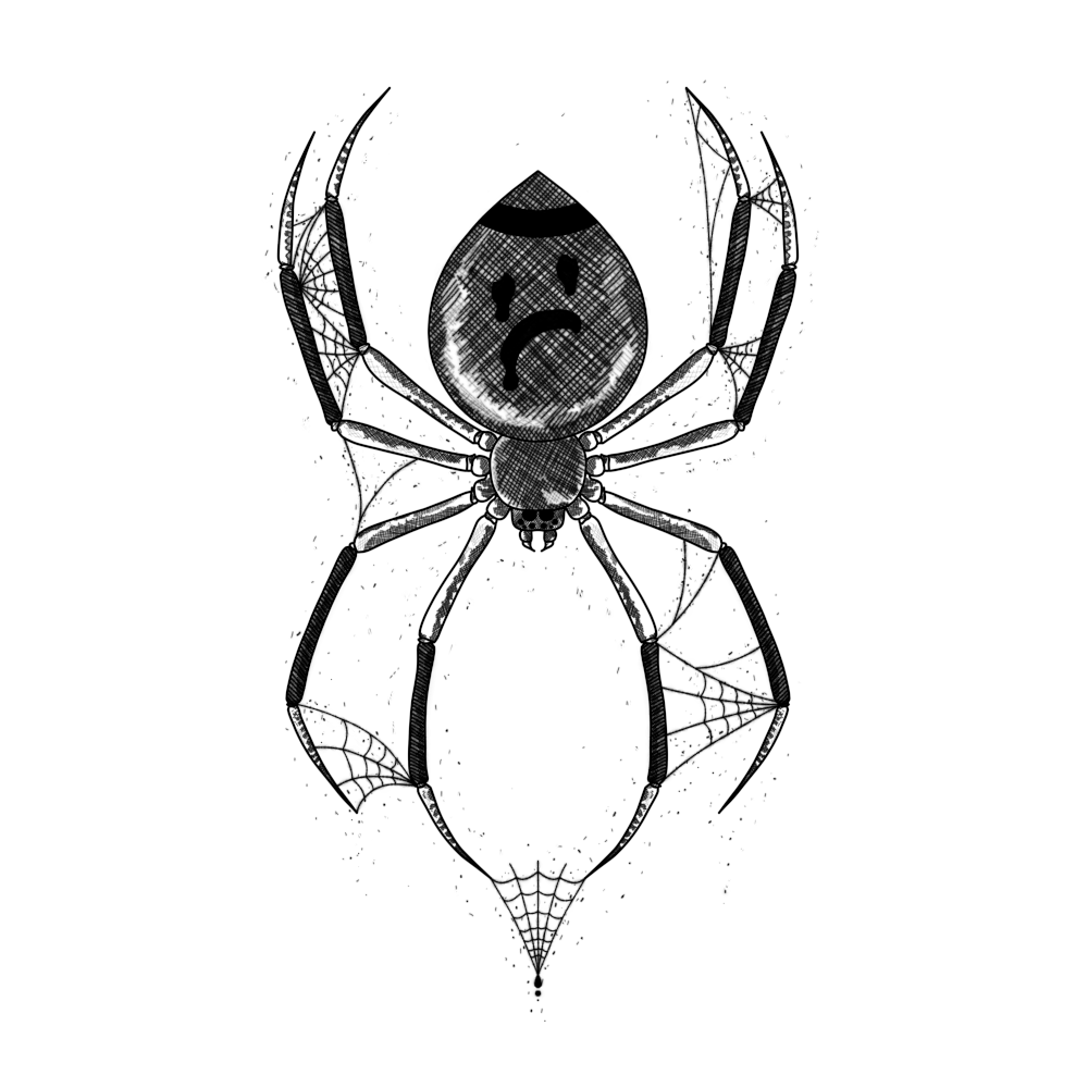 Spinne Wannado Handpoke Tattoo